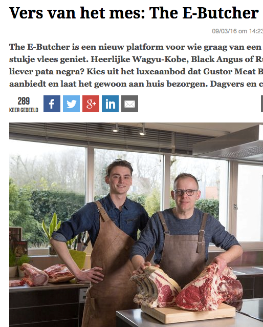 Gustor Meatboutique in Knack Magazine