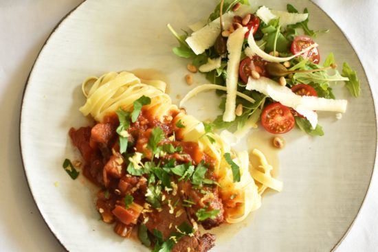 Brisket ossobuco style – Italiaanse salade